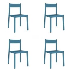 Resol GARBAR DANNA Chaise Intérieur, Extérieur Set 4 Bleu cétro - bleu 21458_0