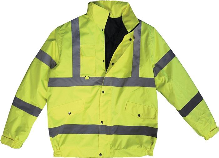 Blouson haute visibilité pour hommes Uncle Sam taille M jaune 100 % PES TERRAX_0