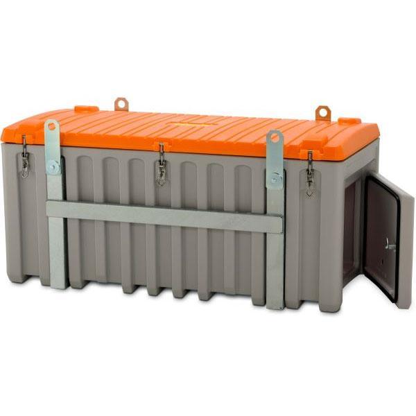 Box de chantier PE avec trappe latérale CEMBOX 750 litres grutable - Pour vrac - CEMO - 10338F_0