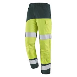 Cepovett - Pantalon avec poches genoux Fluo SAFE XP Jaune / Vert US Taille M - M 3603624495831_0