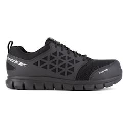 Reebok - Chaussures de sécurité basses noire en microfibres et nylon embout aluminium S1P SRC ESD Noir Taille 44 - 44 noir matière synthétique 069_0