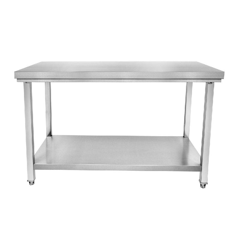 Table inox avec étagère en dessous 600x600mm - STTF-066-CT_0