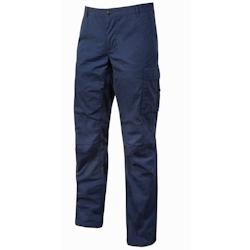 U-Power - Pantalon de travail bleu Stretch et Slim BALTIC Bleu Foncé Taille XL - XL bleu 8033546361320_0