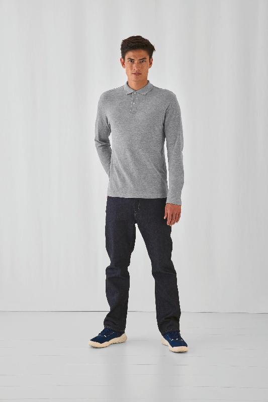 Polo homme ID.001 manches longues -  Réf: CGPUI12_0