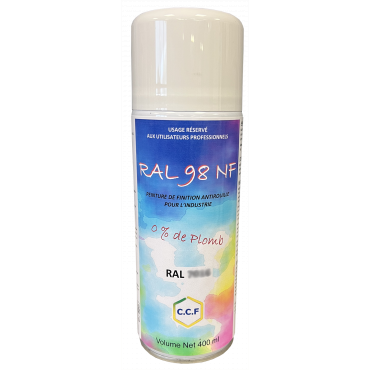 Peinture RAL 98 NF antirouille pour l'industrie - Laque Alkyde renforcée - Finition demi-brillante - 188 teintes disponibles - Protection antirouille rapide et sans plomb_0