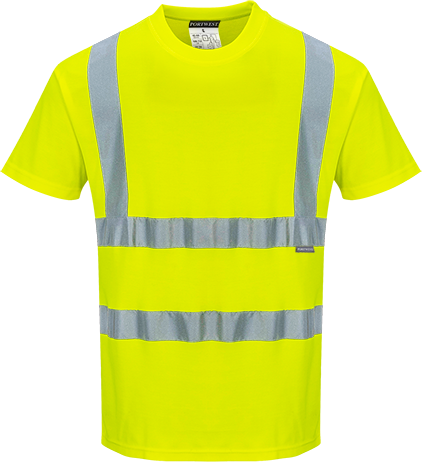 T-shirt hi-vis mc coton comfort jaune s170, 4xl_0