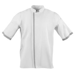 Veste de cuisine blanche à manches courtes Southside M - M blanc B998-M_0