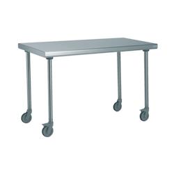 Tournus Equipement Table inox centrale sur roues longueur 1200 mm Tournus - 414972 - plastique 414972_0