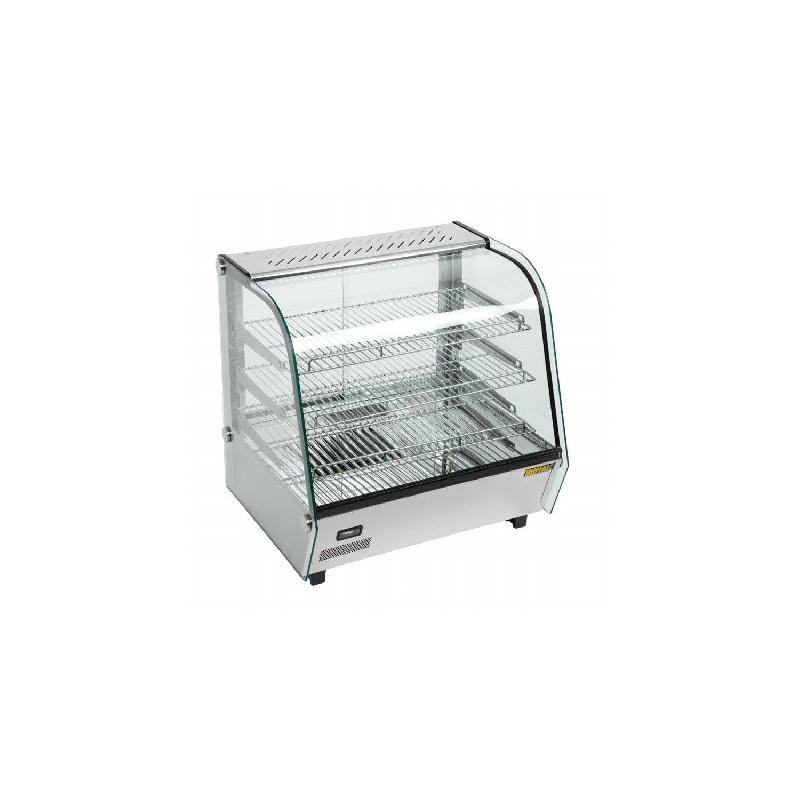 Vitrine inox chauffante 120 Litres de comptoir 1100 W, 220 V - MONO_0