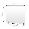 S?Rateur Lat?L bureau/table 4 mm transparent H 55 x L 118 cm Fixation Etau Lat?L R?: 490774_0