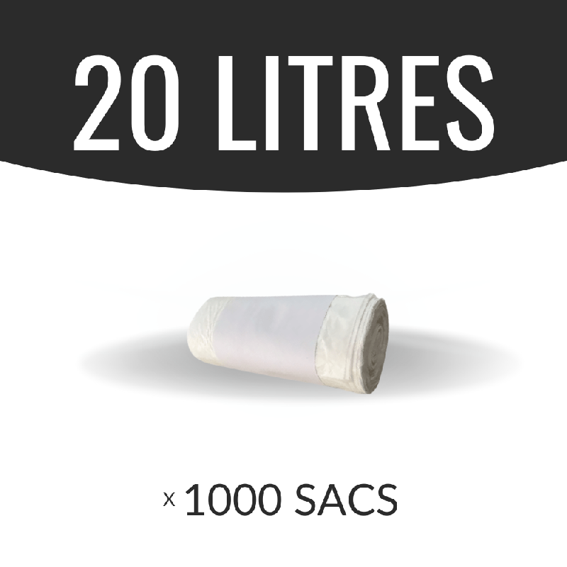 Sac poubelle - 20 l - blanc - haute densité - colis de 1000 sacs_0