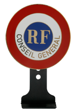 COCARDE MÉTALLIQUE POUR CONSEILLER GÉNÉRAL RÉF 0704.106_0