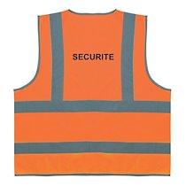 Gilet de sécurité orange à 4 bandes - Sécurité   - M - Lot de 2_0