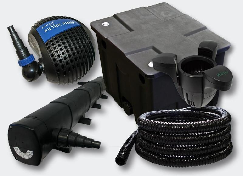 KIT DE FILTRATION DE BASSIN 12000L STÉRILISATEUR 72 WATTS POMPE SKIMMER 4216490_0