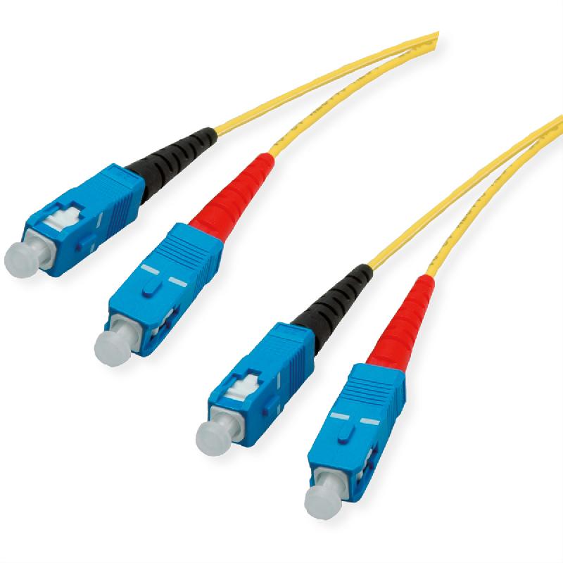 Câble Patch FO duplex Singlemode E9/125 µm SC/SC, OS2, jaune, 2 m_0