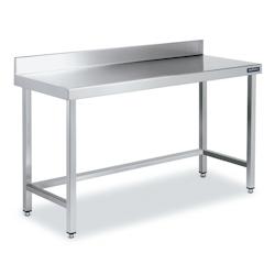 Distform Table Adossée en Inox avec Renforts Profondeur 700 mm Acier inoxydable 1700x700x700x600mm - 641094175627_0
