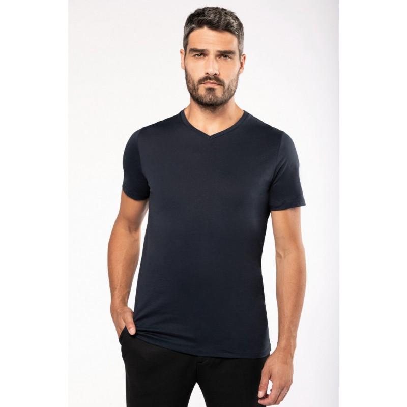 K3002 - T-shirt Supima col V manches courtes homme_0