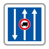 Panneau de signalisation indication de conditions particulières de circulation - C24aex.1_0
