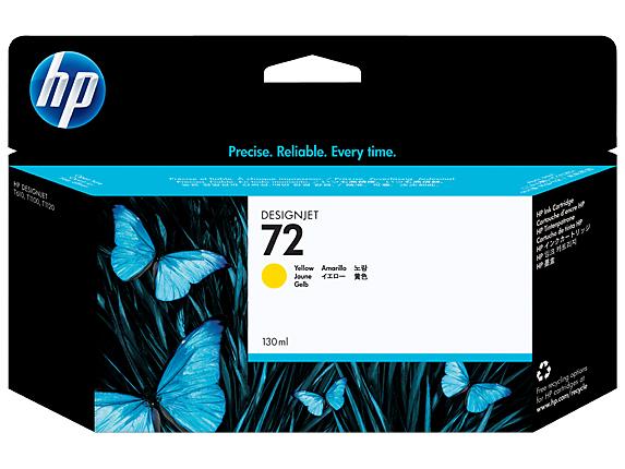 HP 72 cartouche d'encre DesignJet jaune, 130 ml_0