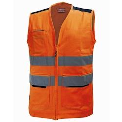 U-Power - Gilet multi fonctions orange haute visibilité SMART Orange Taille XL - XL orange 8033546385081_0