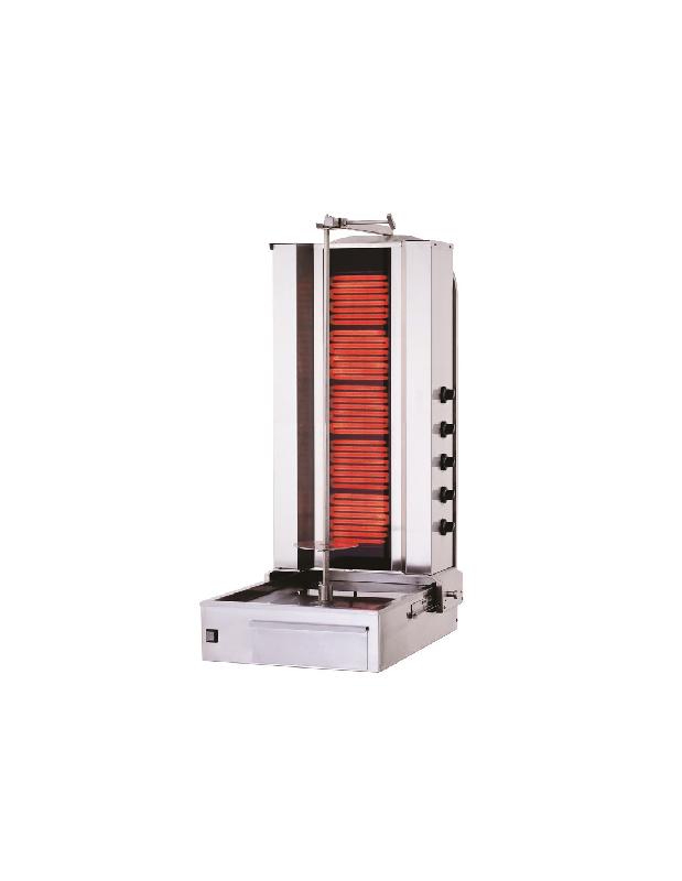 Shoarma électrique SOFRACA 5 brûleurs vitro - SK5E - Fabrication inox AISI 304 80 Kg_0