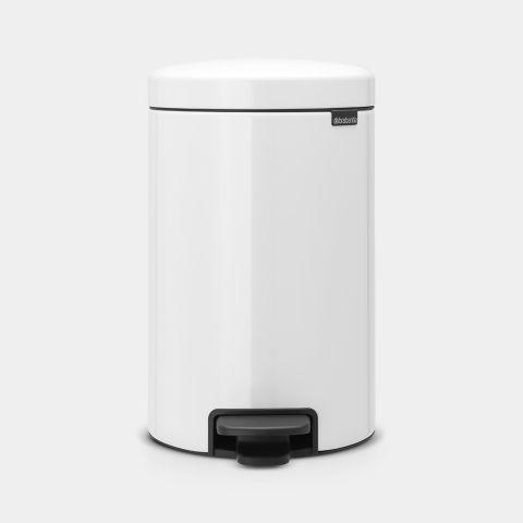 Poubelle à pédale newIcon 12 litres - White - Brabantia - Volume S - Couvercle soft-close - Anti-odeurs_0