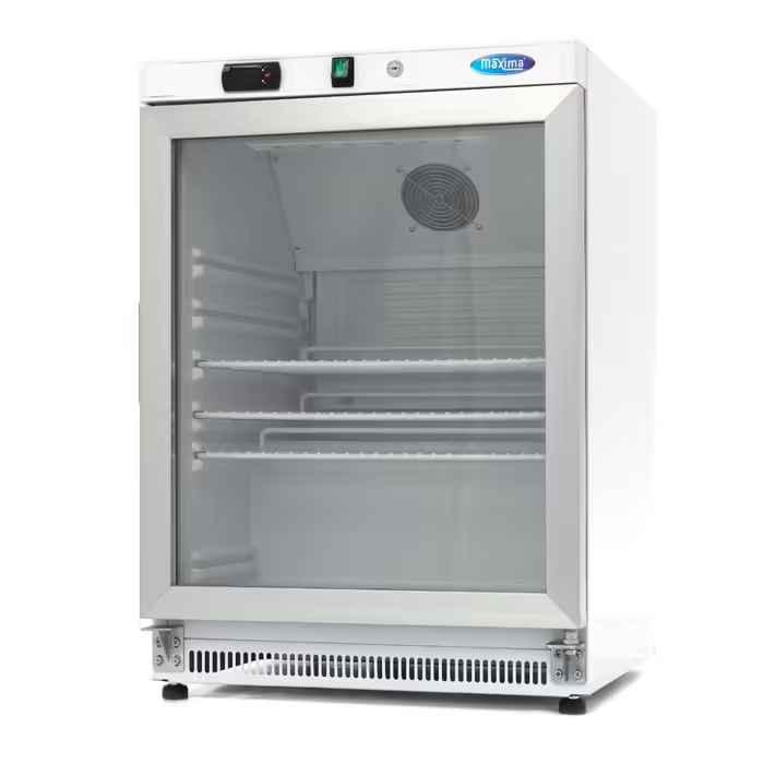 Réfrigérateur blanc 200L porte verre 09405006 MAXIMA_0