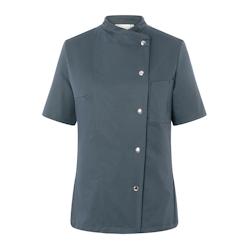 KARLOWSKY, Veste de cuisine femme, manches courtes, anthracite , 50 - 50 gris 7865540645424_0