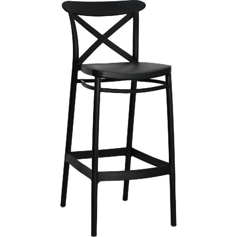 Tabouret CROSS en polypropylène pour extérieur - Référence 00670165WHI_0