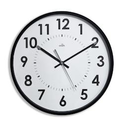 Edimeta Horloge analogique murale noire - noir plastique 243000_0