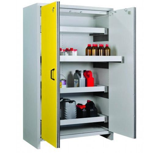 Armoire anti-feu 2 portes/4 tiroirs F90 avec serrure - Pour produits inflammables - CEMO - 10631_0