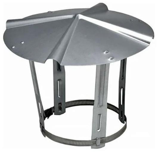 Chapeau de Couverture Ø 200 MM Simple Paroi Inox 304 - pour Fioul/Gaz intérieur - SOVELOR-DANTHERM - AC131_0