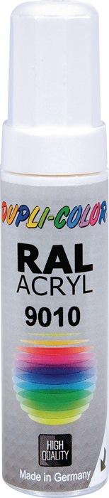 Crayon à  vernis blanc pur mat RAL 9010 12 ml 12 ml tige DUPLI-COLOR_0