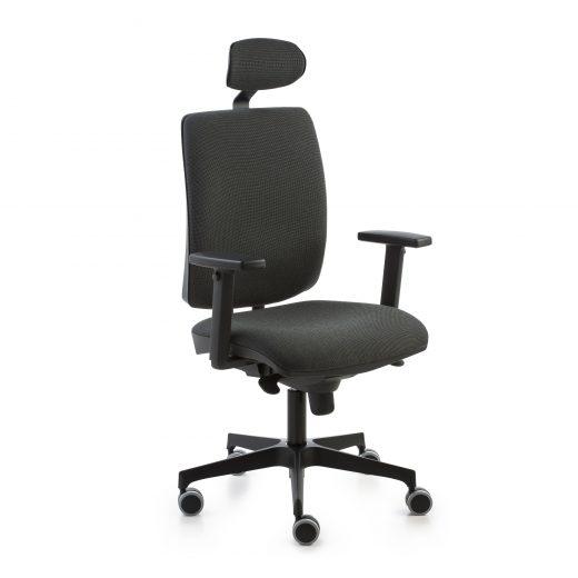 Fauteuil de direction Signo+ avec appuie-tête - neuf - robuste et versatile_0