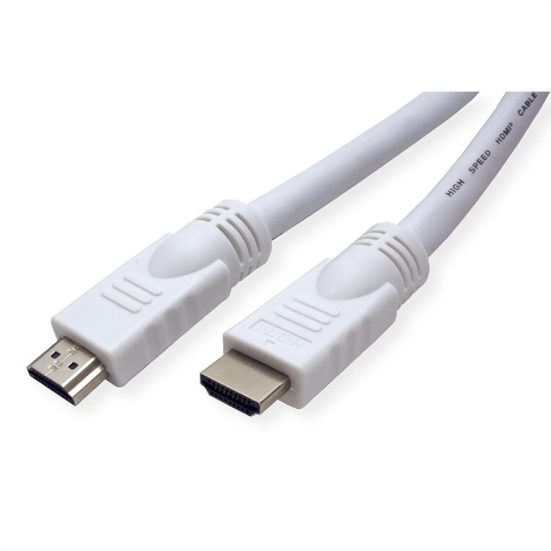 VALUE Câble HDMI High Speed avec Ethernet, blanc, 20 m_0