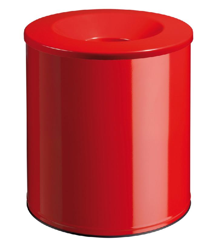 Corbeille neo antifeu 15l, rouge signalisation 3020_0