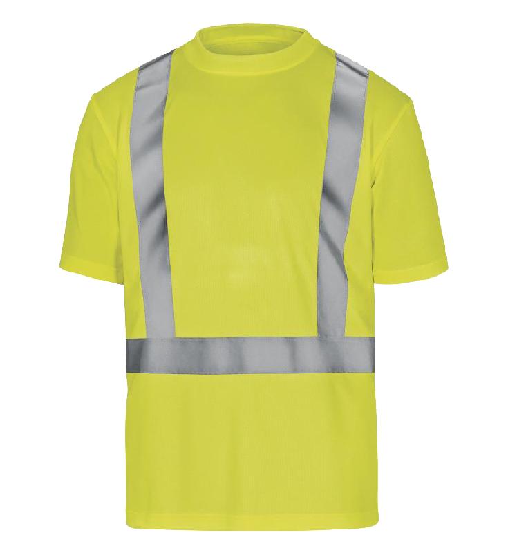 Tee-shirt manches courtes haute visibilité jaune/gris t2xl - DELTA PLUS - cometjaxx - 751998_0