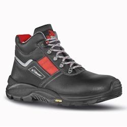 U-Power - Chaussures de sécurité hautes hydrofuges GRAVEL - Environnements humides et froids - RS S3 HRO HI CI SRC Noir / Rouge Taille 45 - 45 noir_0