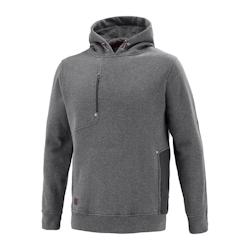 Lafont - Sweat-shirt à capuche mixte POWER Gris Chiné / Gris Foncé Taille 2XL - XXL 3609705822770_0