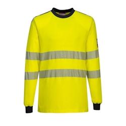 Portwest - Tee-shirt haute visibilité anti-feu manches longues WX3 Jaune / Noir Taille 3XL - XXXL 5036108354009_0