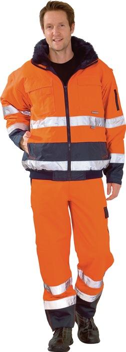 Veste confort de signalisation taille XL orange/marine 100 % PES PLANAM_0