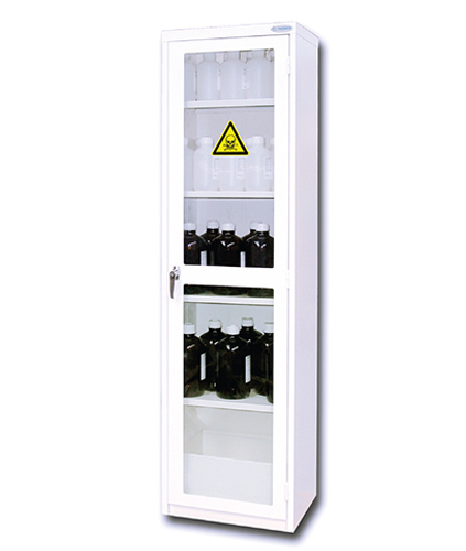 Armoire de sureté vitrée simple pour produits toxiques - Réf AMS 1490 - BIOLAB_0