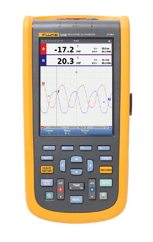 FLUKE-124B/EU | Oscilloscope numérique portable ScopeMeter 40 MHz_0