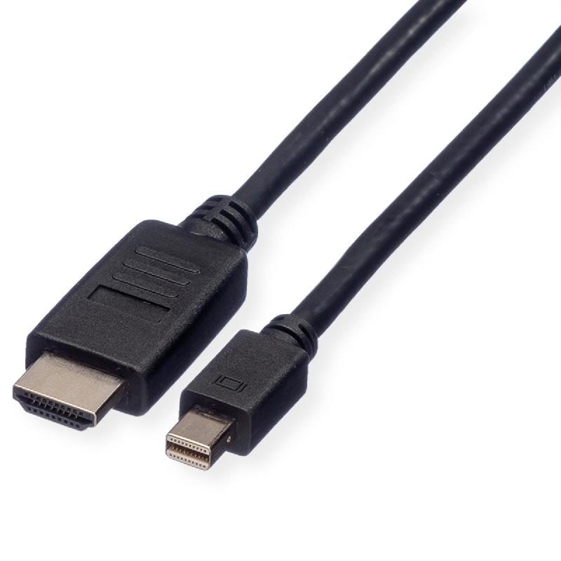 ROLINE Câble Mini DisplayPort, Mini DP - HDTV, M/M, noir, 4,5 m_0