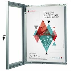 Edimeta Vitrine Affiche-Poster Alu A2 - gris aluminium 214531_0