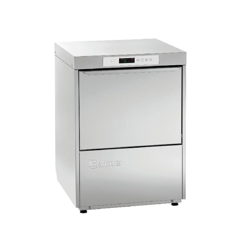 Lave-vaisselle inox PRO 500 x 500 mm, avec vidange, sans adoucisseur, 400 V TRI, DELTAMAT_0