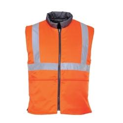 Portwest - Gilet de sécurité chaud pour l'hiver réversible HV RIS Orange Taille S - S orange 5036108058648_0
