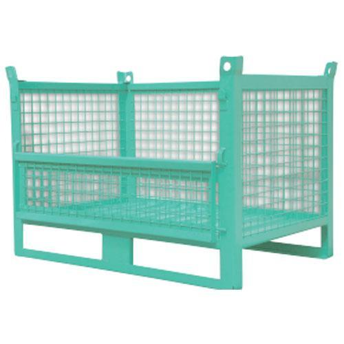 Panier de stockage 1000 kg robuste sur base avec portillon rabattable CMR-12SP - IMER - 070801CMR13_0