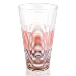 TABLE PASSION Gobelet haut 33 cl circles pink ( x6 Rose Verre - 8002653106971_0