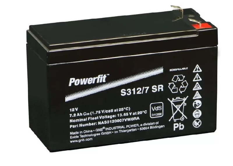 Batterie Exide Powerfit S312/7 SR 12V 7Ah_0